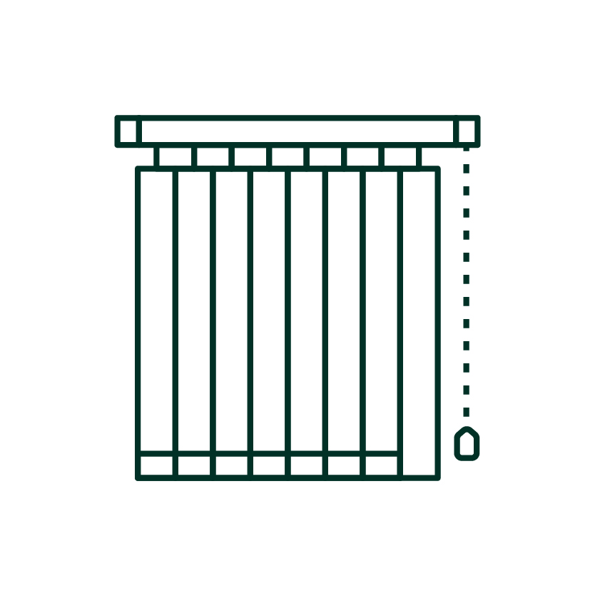 Vertical blind components