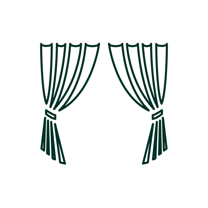 Curtain hardware components