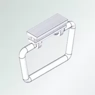 A modern roller blinds control handle with a minimalist design, suitable for various roller blind styles, providing convenient operation while emphasizing safety and ease of use.